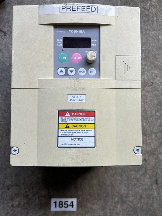 VFS7 4015UPL  (2)  Toshiba 4.1A 460V 2HP VF S70