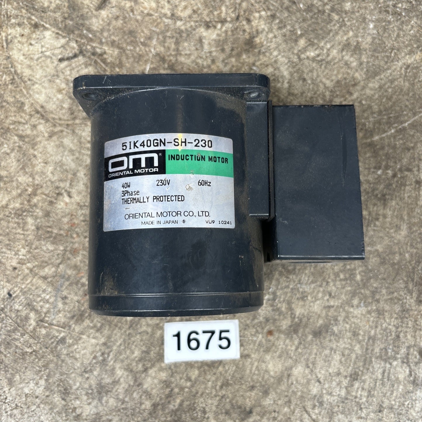 ORIENTAL MOTOR 4IK25GN SH 230 3PHASE MOTOR0