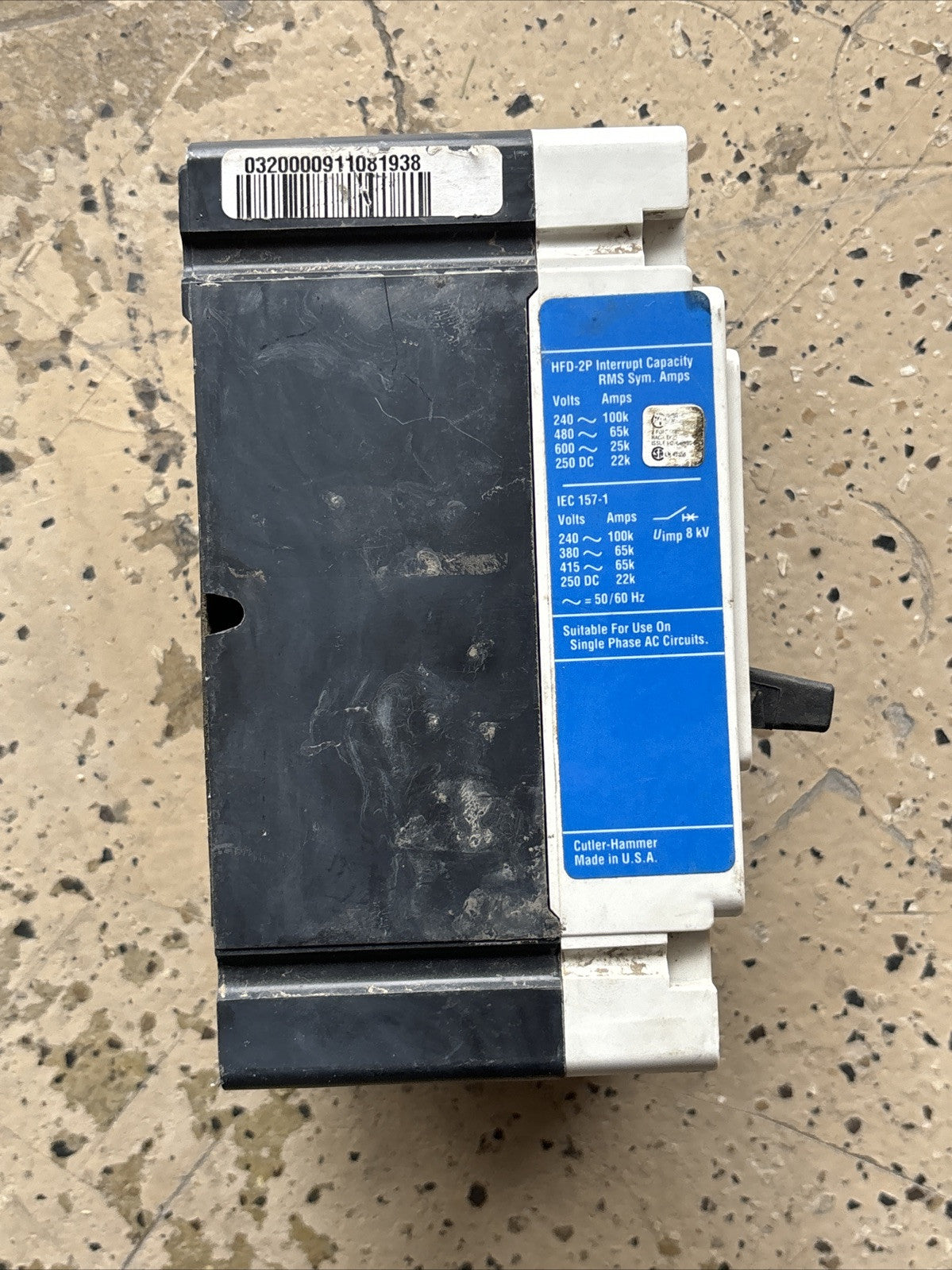 CUTLER HAMMER HFD2020 20 AMP 600 VOLT 2P 65K Circuit Breaker SHIPS SAMER DAY4