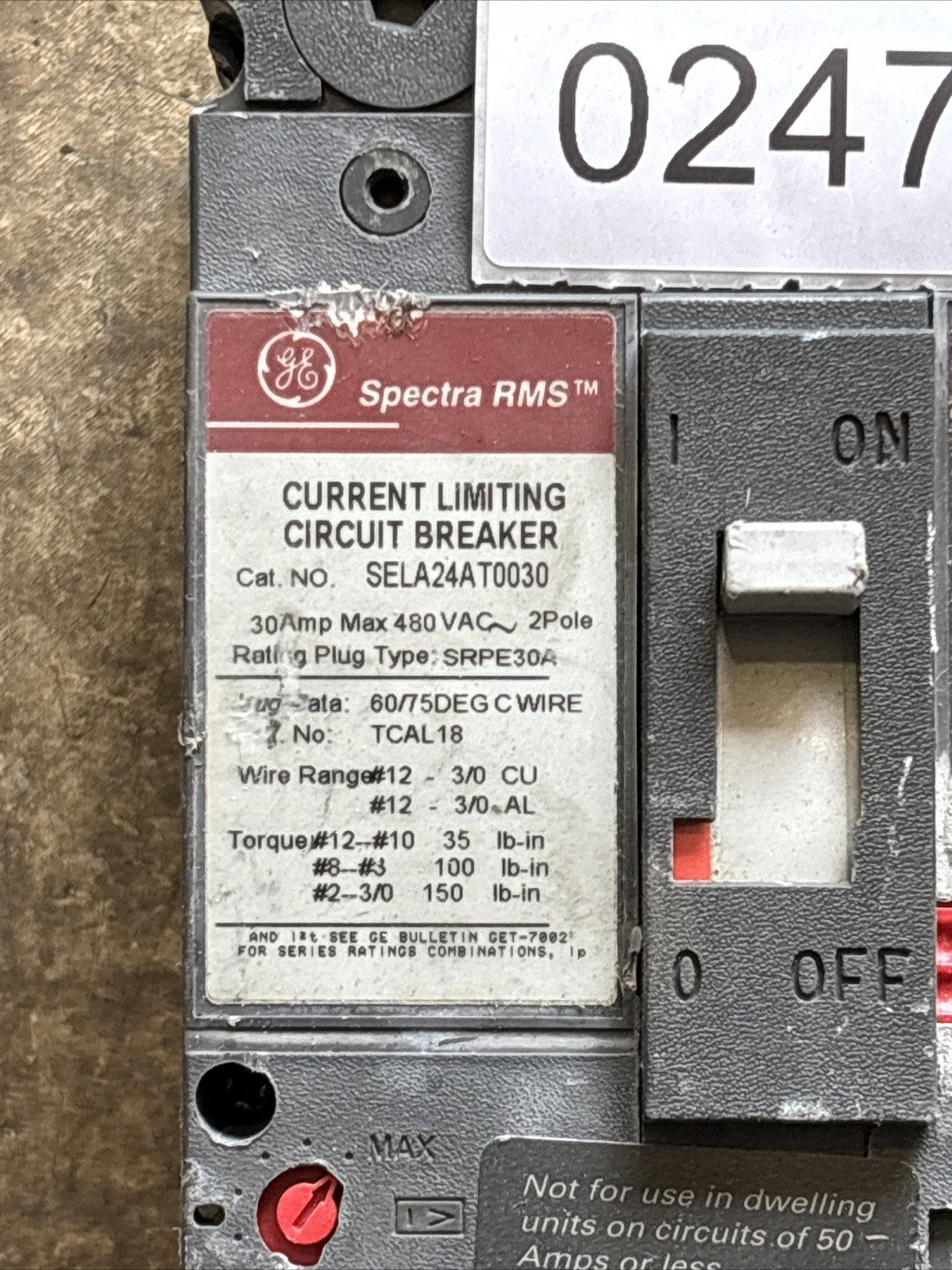 GENERAL ELECTRIC SELA24AT0030 / SELA24AT0030 (USED) 30Amp1