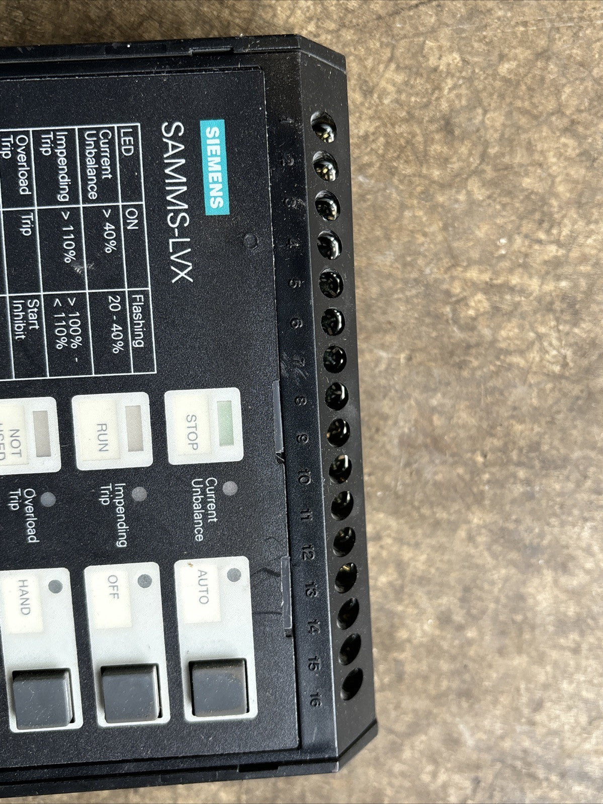 SIEMENS SAM 5 SAMMS LVX MODULE NSNP USED GOOD CONDITON.3