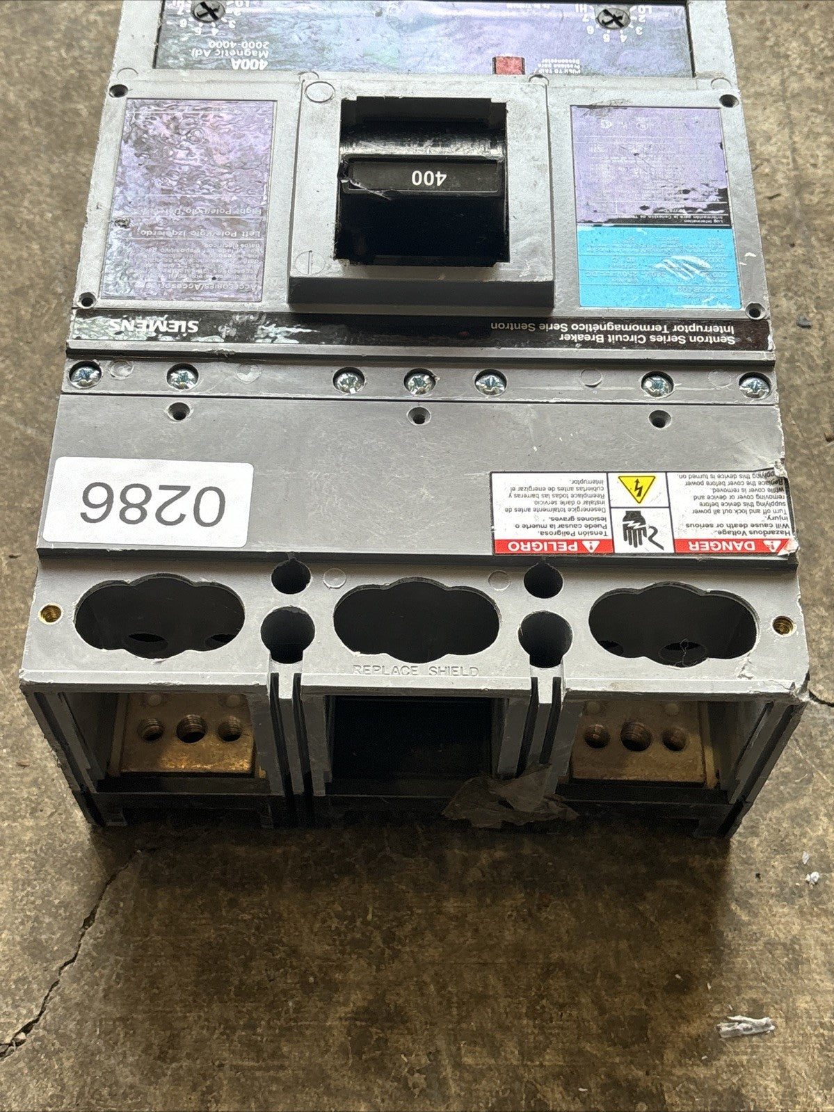 SIEMENS JXD22B400 SENTRON SERIES 400 AMP BREAKER Read3