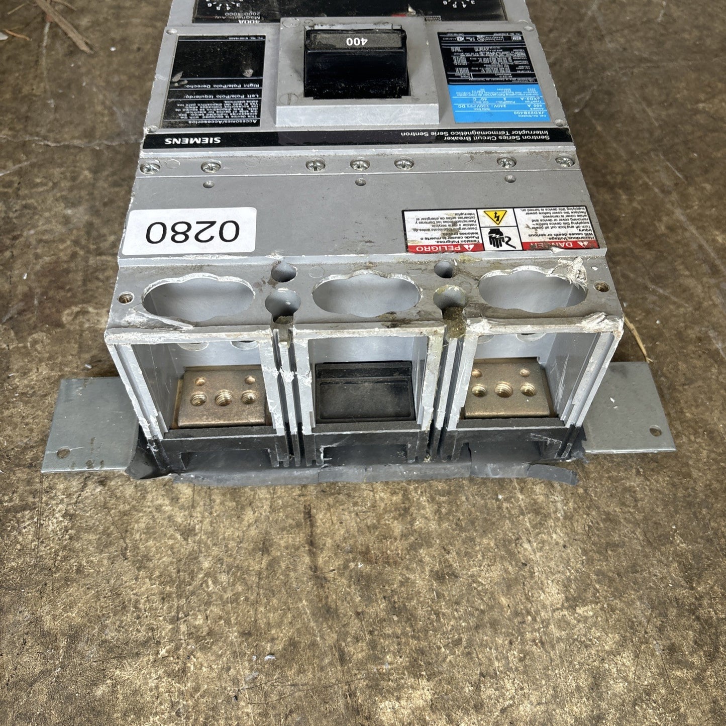 SIEMENS JXD22B400 SENTRON SERIES 400 AMP BREAKER Read6