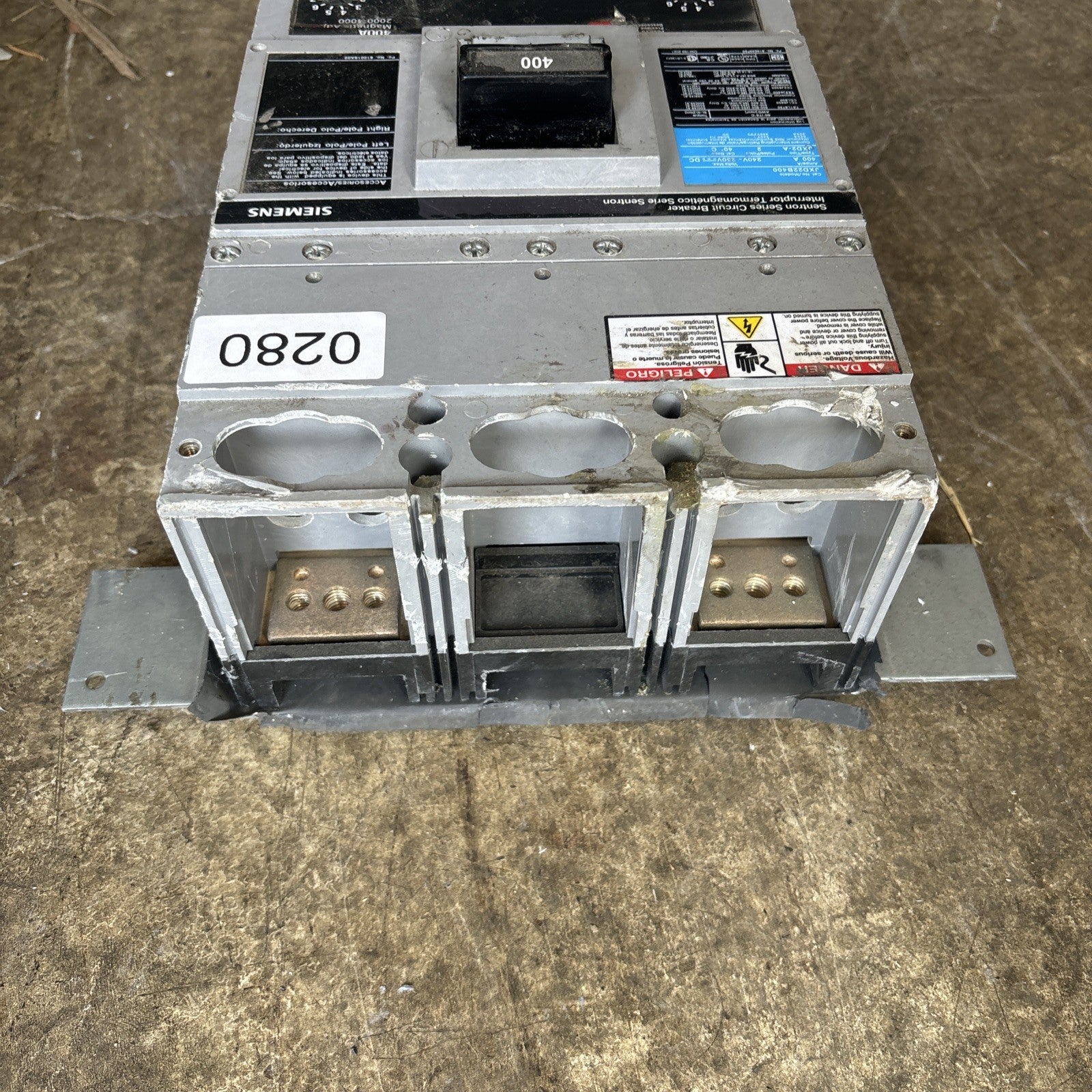 SIEMENS JXD22B400 SENTRON SERIES 400 AMP BREAKER Read6