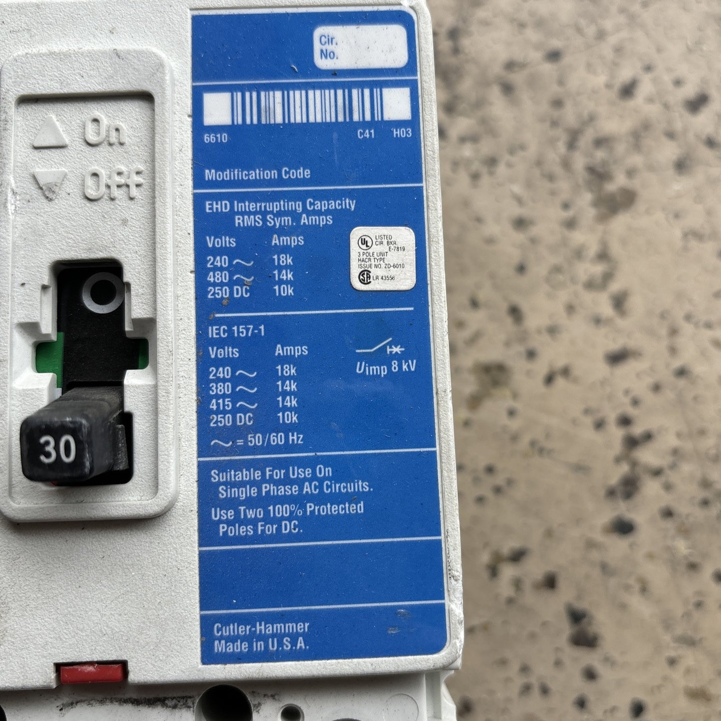 EATON CORPORATION EDH3030 / EDH3030 USED TESTED WORKS1