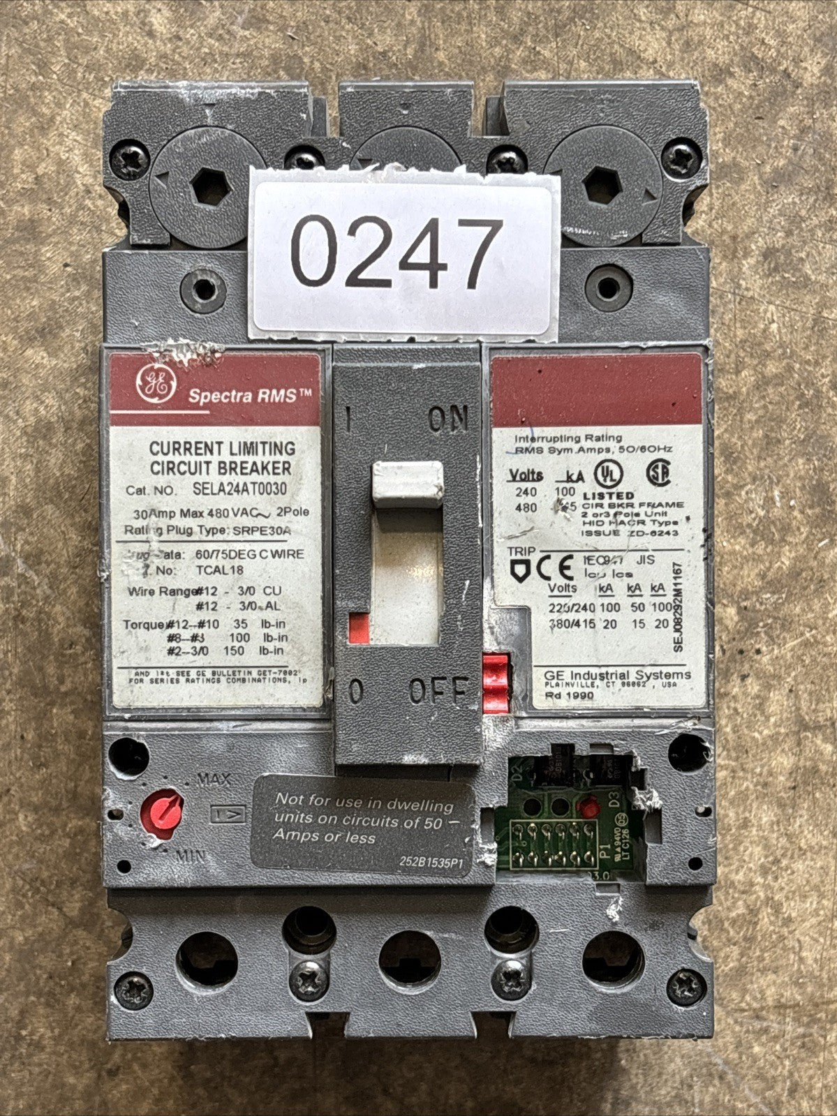 GENERAL ELECTRIC SELA24AT0030 / SELA24AT0030 (USED) 30Amp0